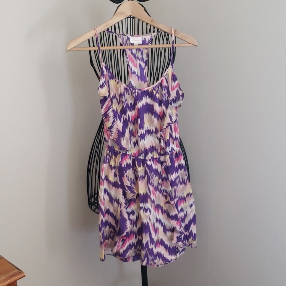 Parker Silk multicolor mini dress Small